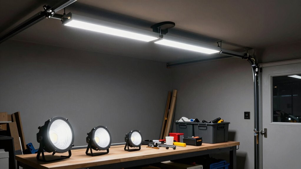 evaluate garage lighting conditions