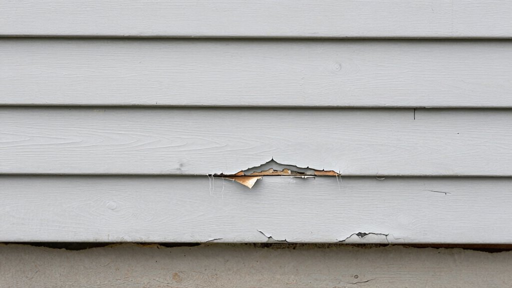 exterior damage indicates foundation