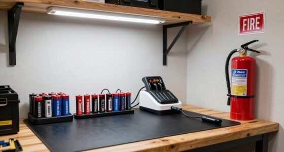 fire safe tool charging station