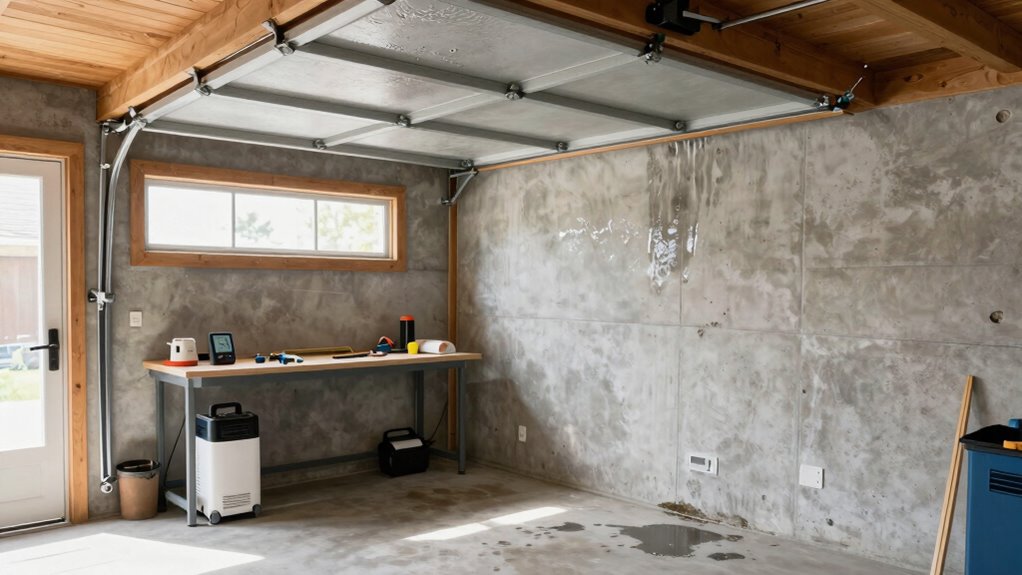 fix garage leak sources