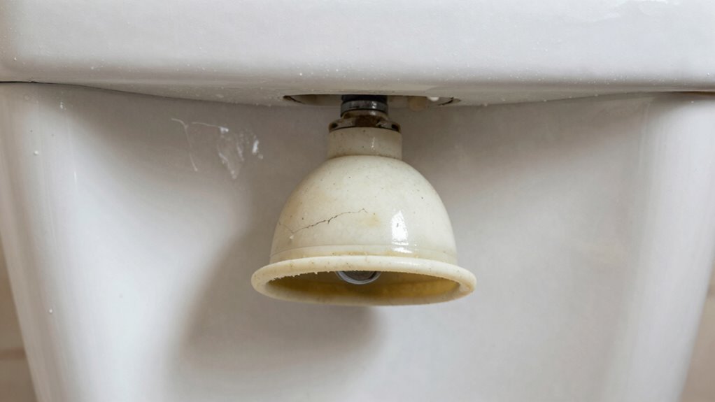 flapper damage causes leaks