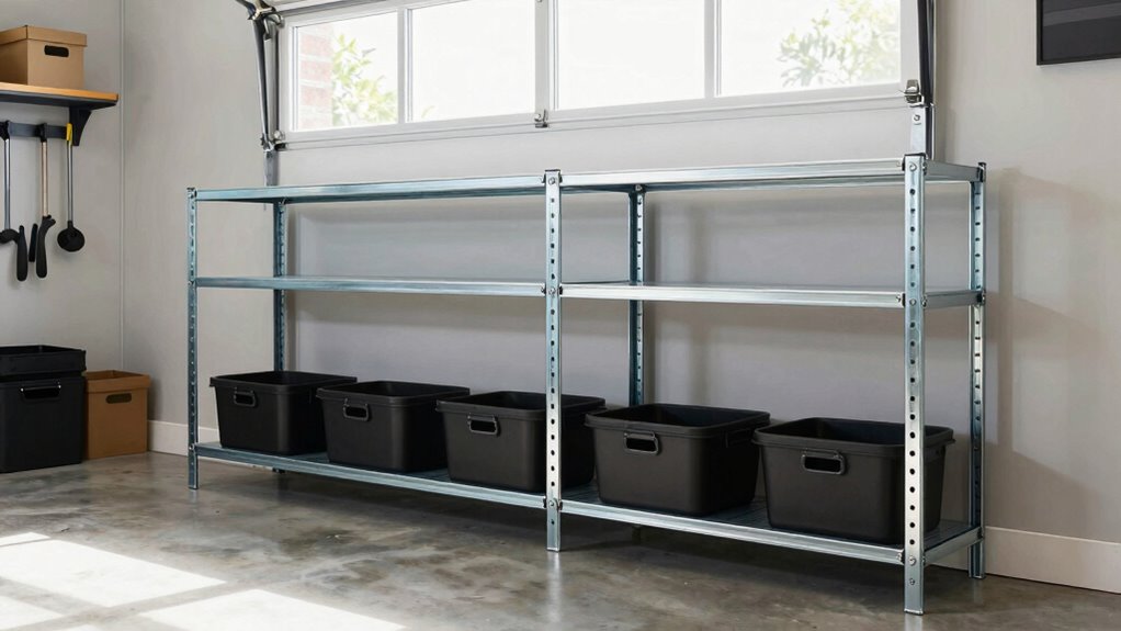 flexible adaptable garage shelving