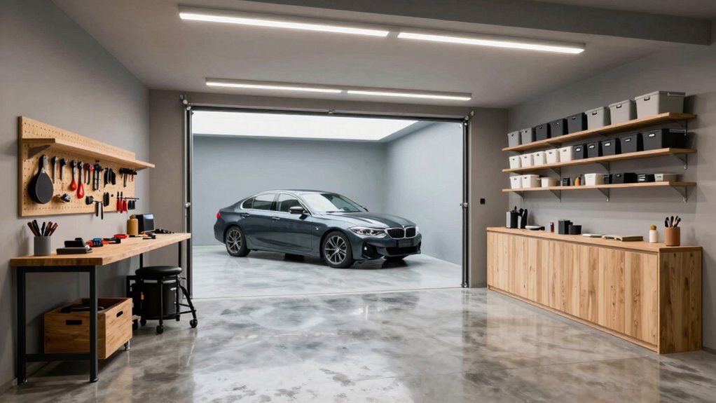 flexible organized garage space