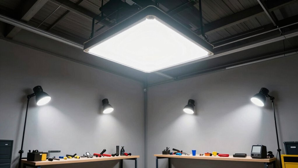 focused garage task lighting