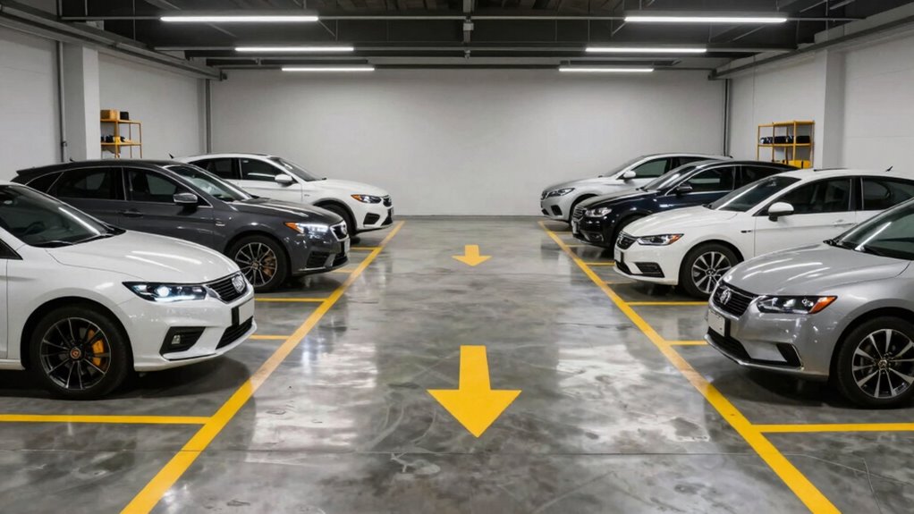 follow designated traffic patterns