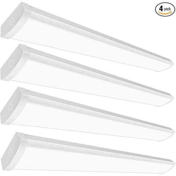 four pack dimmable led lights
