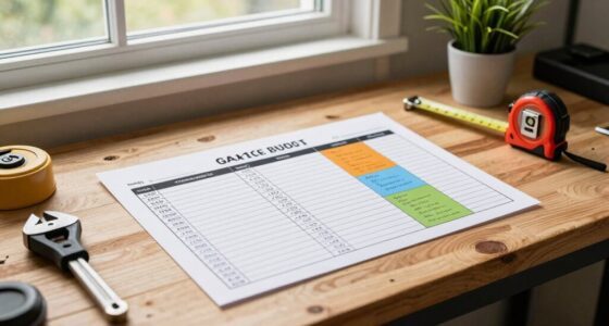 garage budget planning