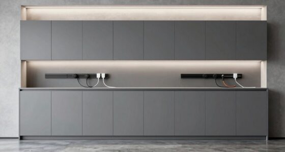 garage cabinet sets with power