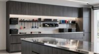 garage cabinets with stainless steel