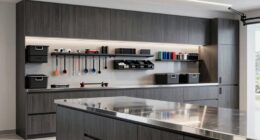 garage cabinets with stainless steel
