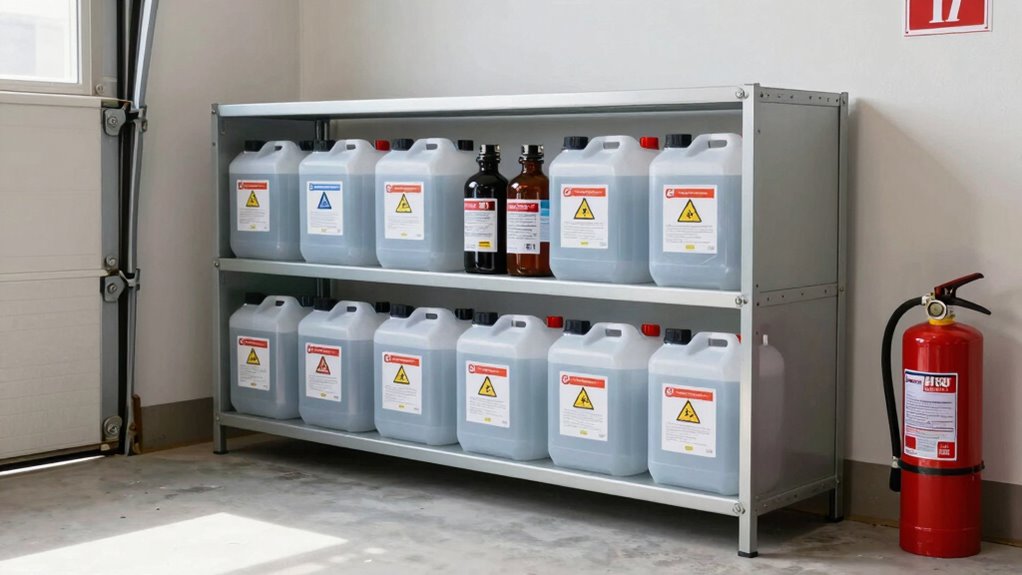 garage chemical storage guidelines
