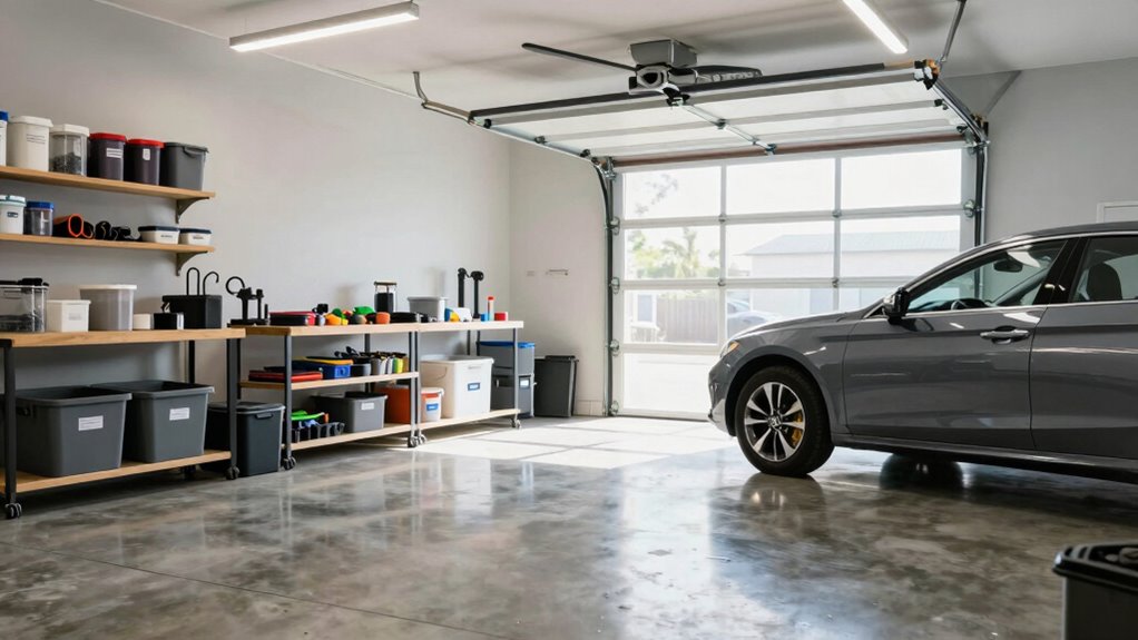 garage cleaning and organization