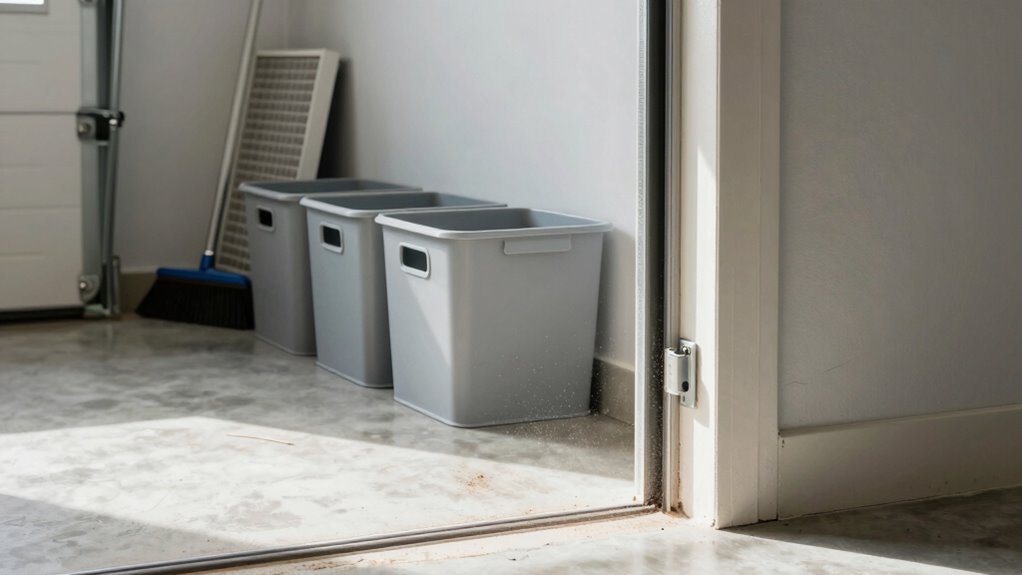 garage clutter contributes dust