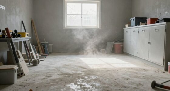 garage concrete dust prevention