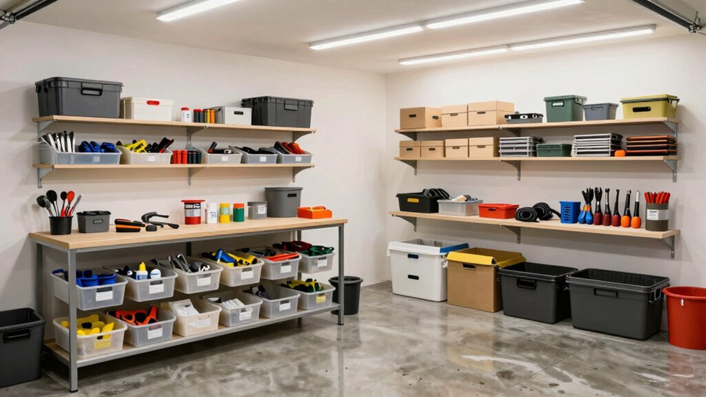 garage declutter and organize