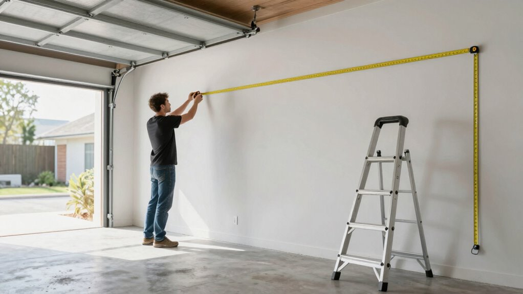 garage dimensions measurement process