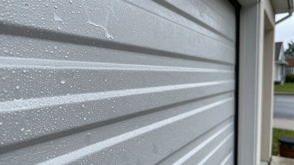 garage door condensation causes