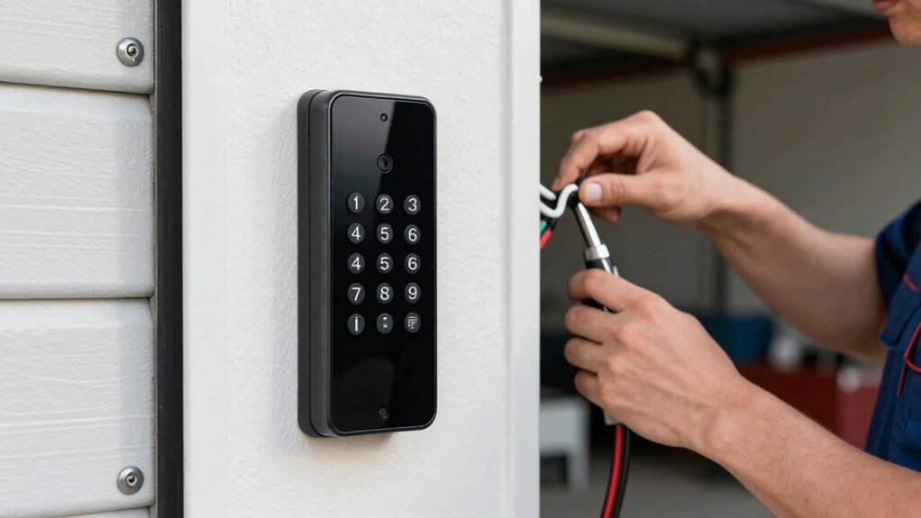 garage door keypad testing