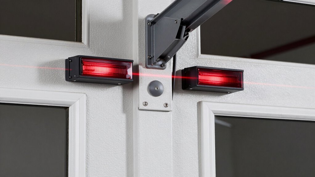 garage door safety sensor operation