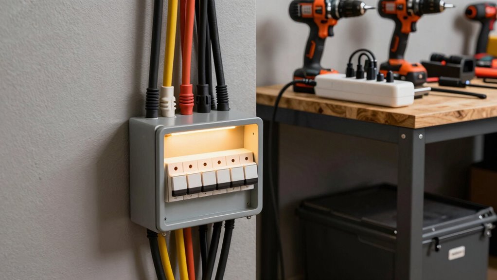 garage electrical safety warnings