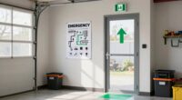 garage emergency exit plan