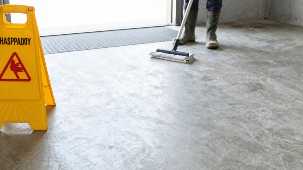 garage floor cleaning and safety