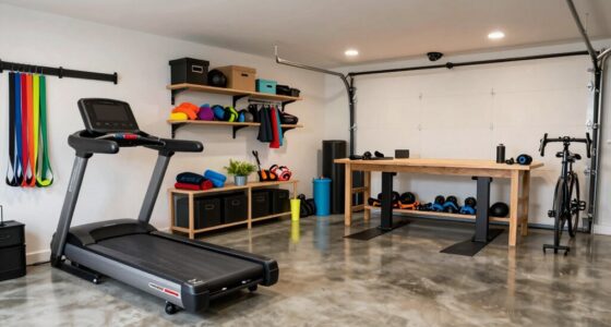garage gym and storage