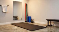 garage gym warm up setup