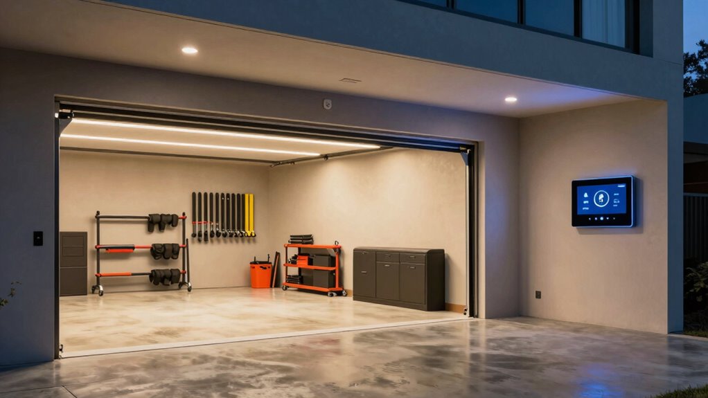 garage lighting automation enhances security