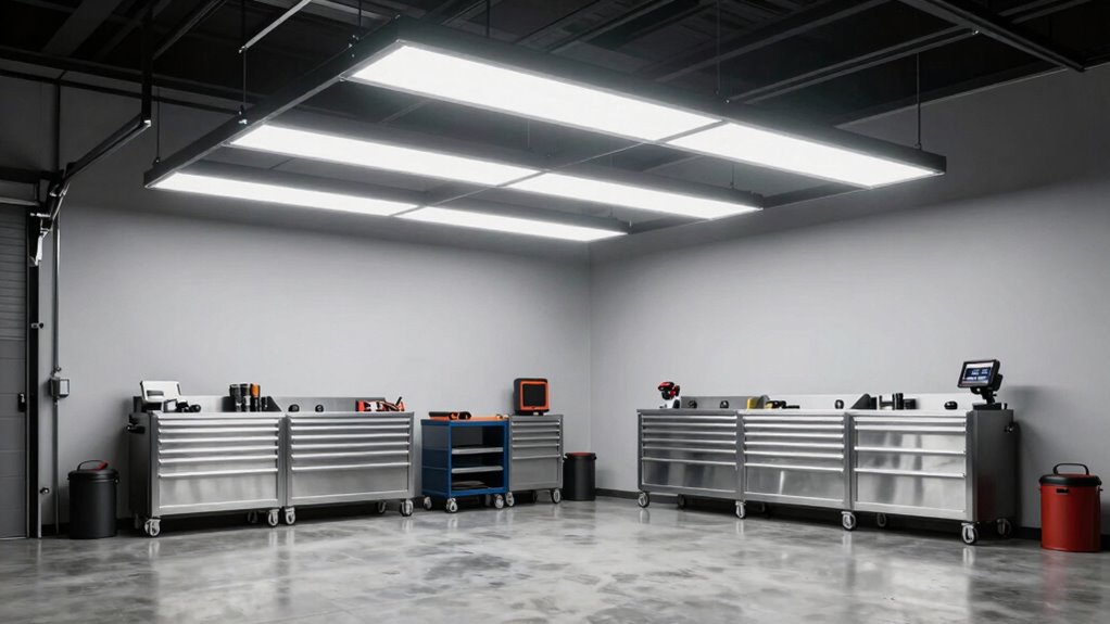 garage lighting brightness factors