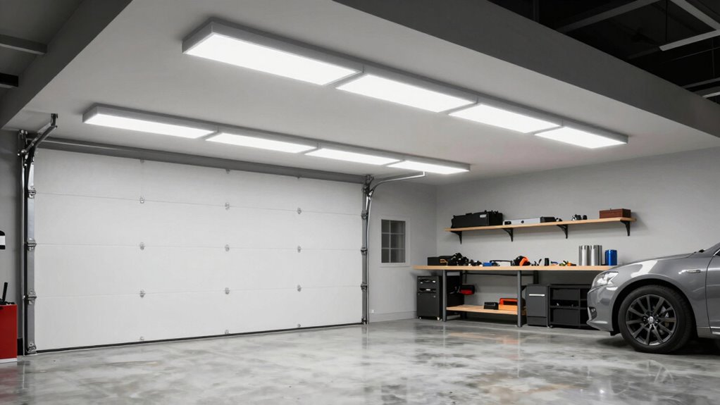 garage lighting fixture and bulb options