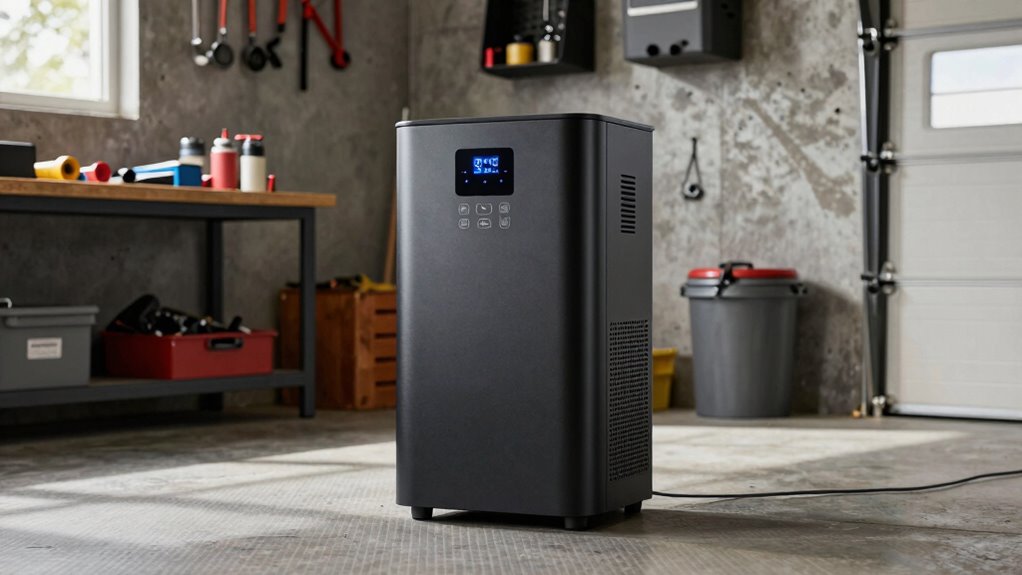 garage moisture control sizing