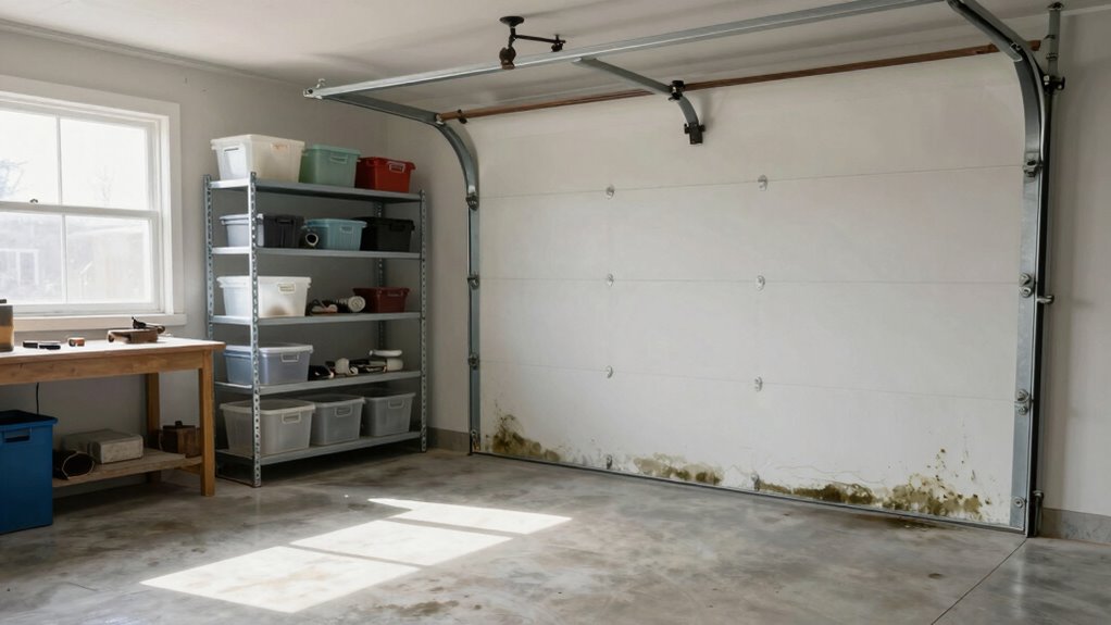garage moisture level signs