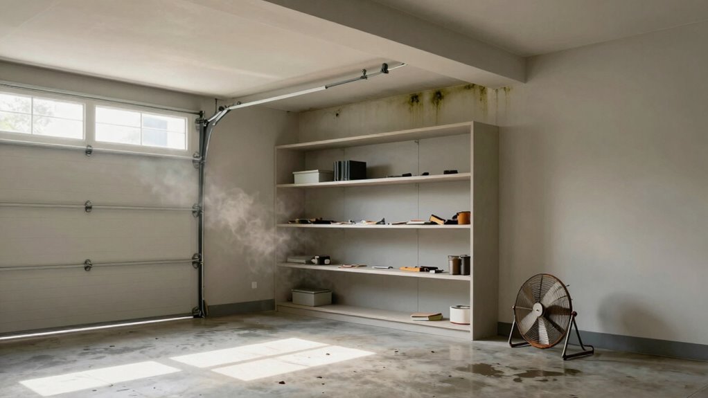 garage musty odor