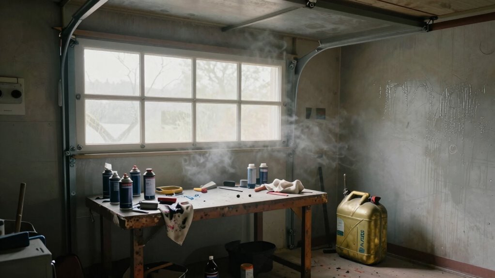 garage odor sources identification