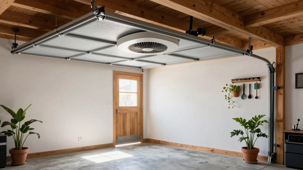 garage organization and insulation
