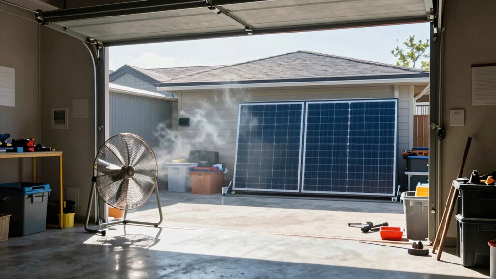 garage organization reduces heat