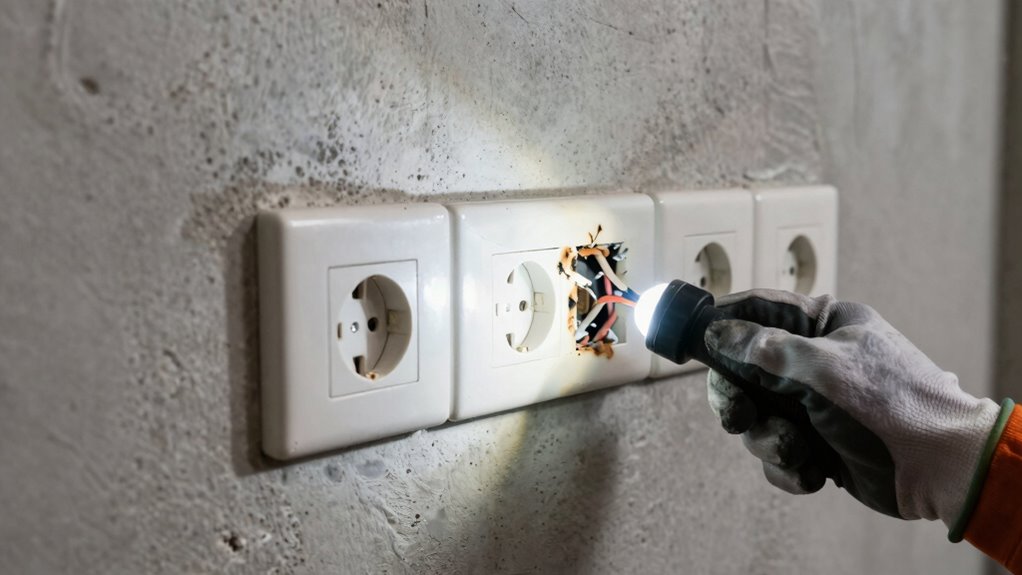 garage outlet and wiring inspection