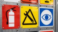 garage safety symbol meanings
