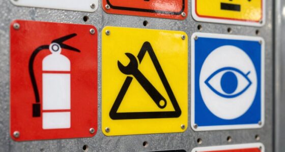 garage safety symbol meanings