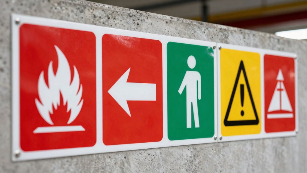 garage safety symbols explained
