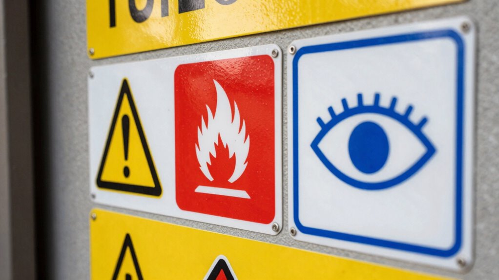 garage safety symbols importance