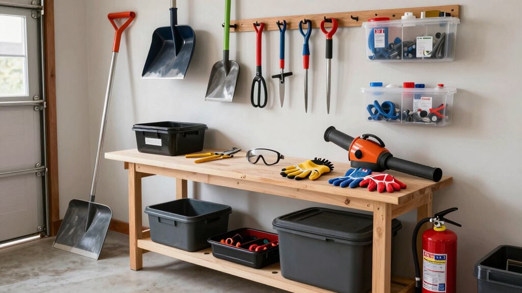 garage safety through organization