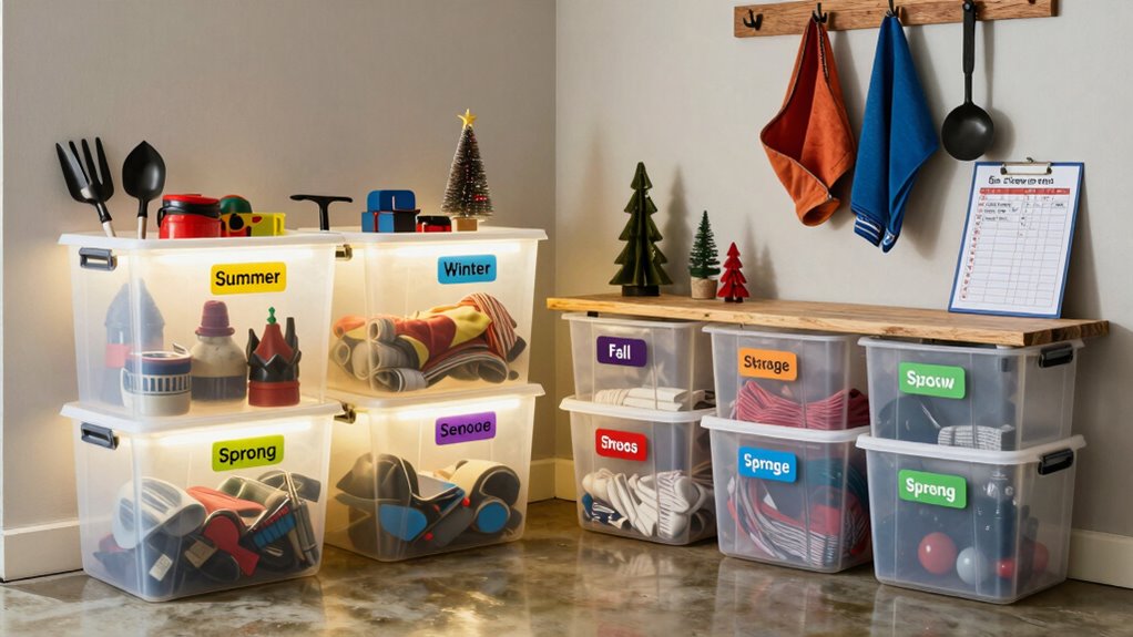 garage seasonal storage organization