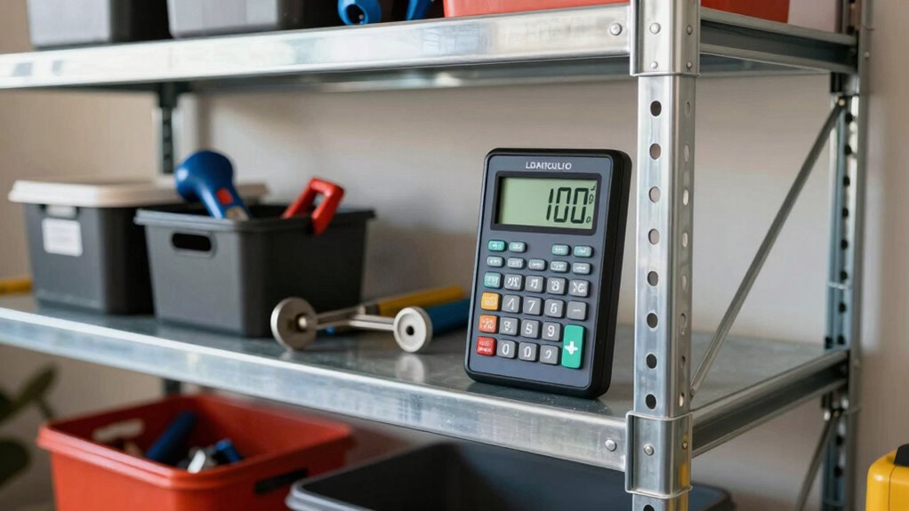 garage shelf weight guidelines