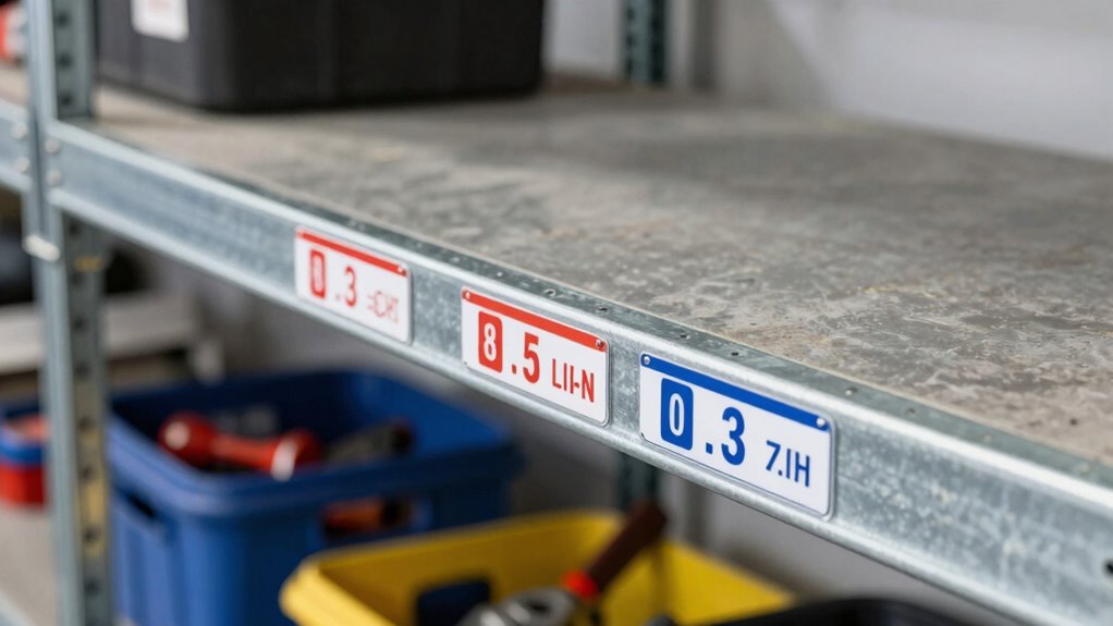 garage shelf weight limits