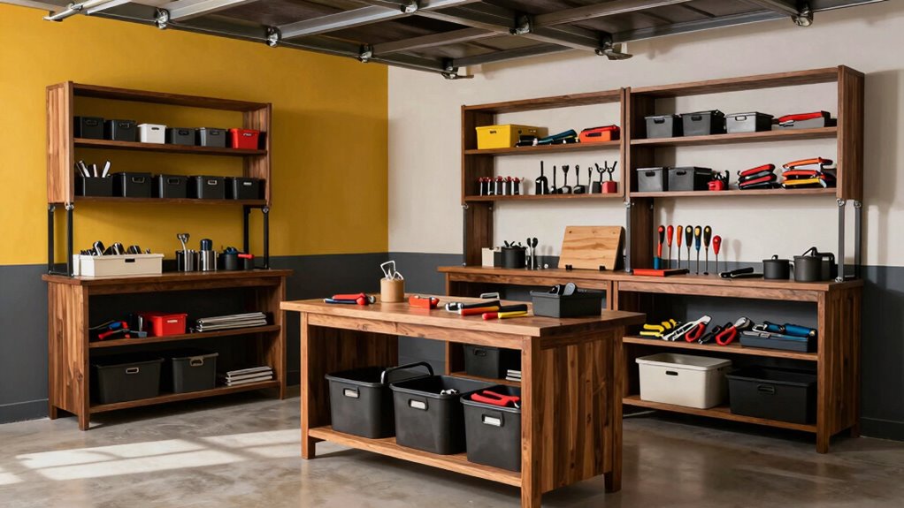 garage shelving and workbench solutions