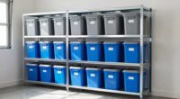 garage shelving for bins