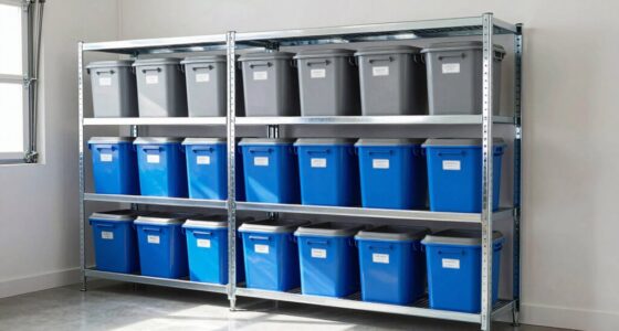 garage shelving for bins