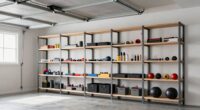 garage shelving for low ceilings